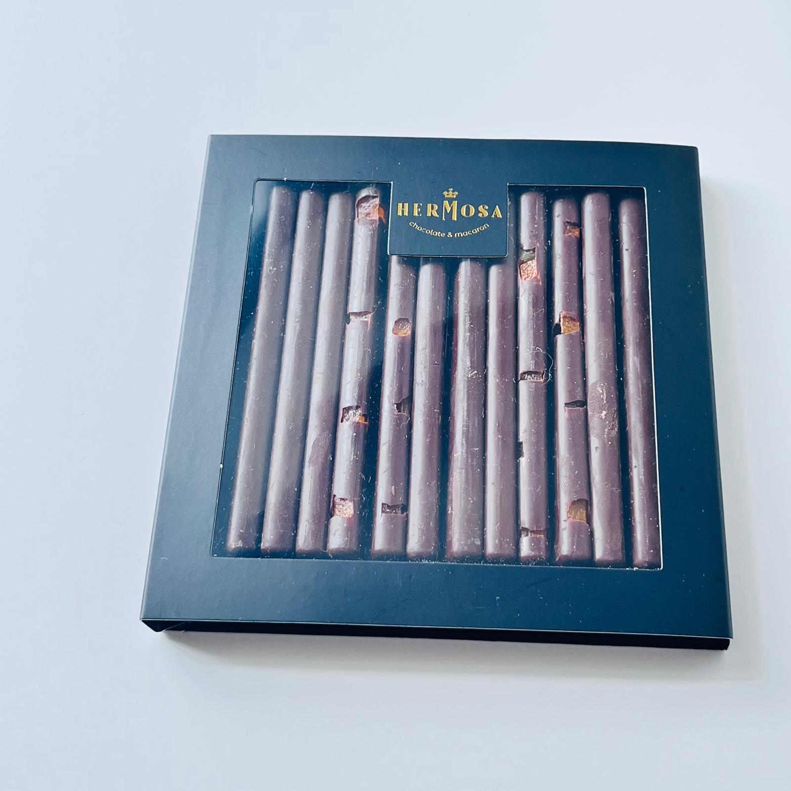 13x13x1 cm Pencereli Stick Çikolata Kutusu — galeri görseli