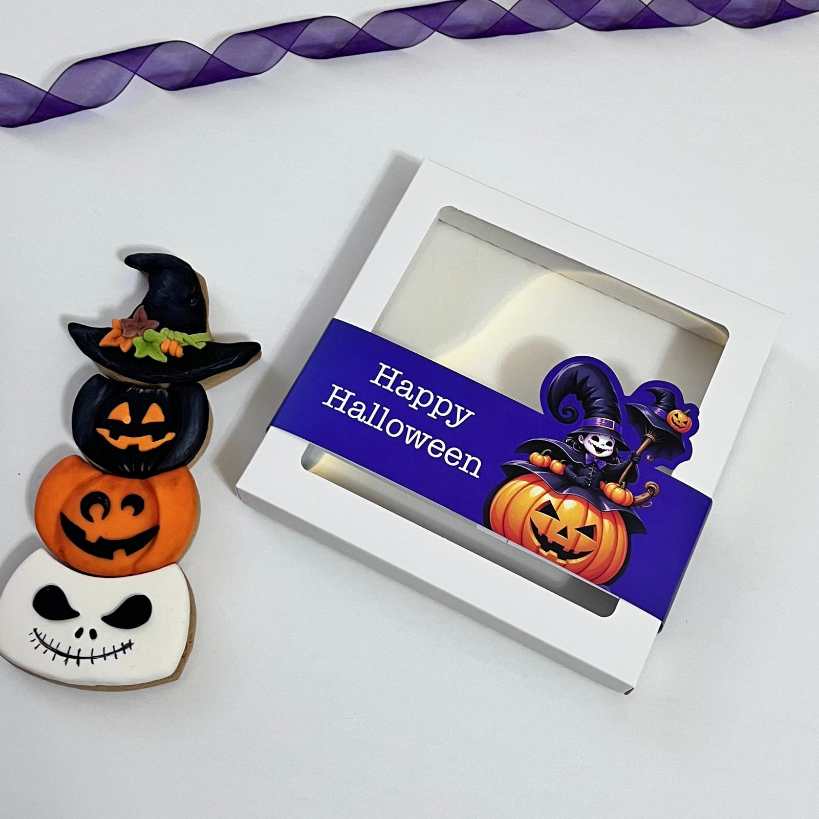 Halloween Temalı Pencereli Kutu 19x19x2,5 cm — galeri görseli