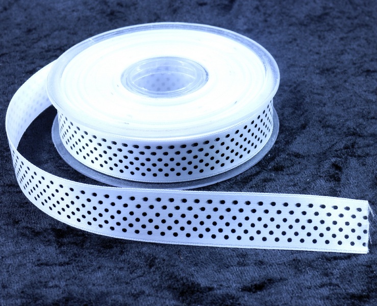 Kurdele Saten Puantiyeli 20 mm — galeri görseli