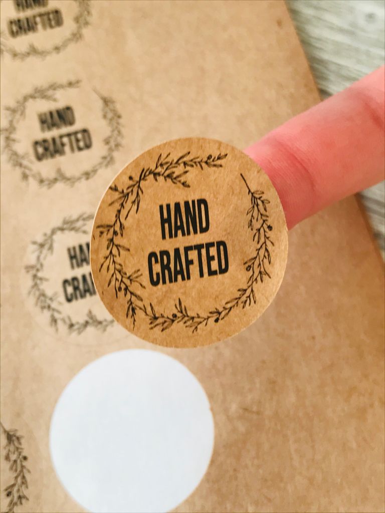 Sticker Kraft,Hand Crafted — ürün görseli