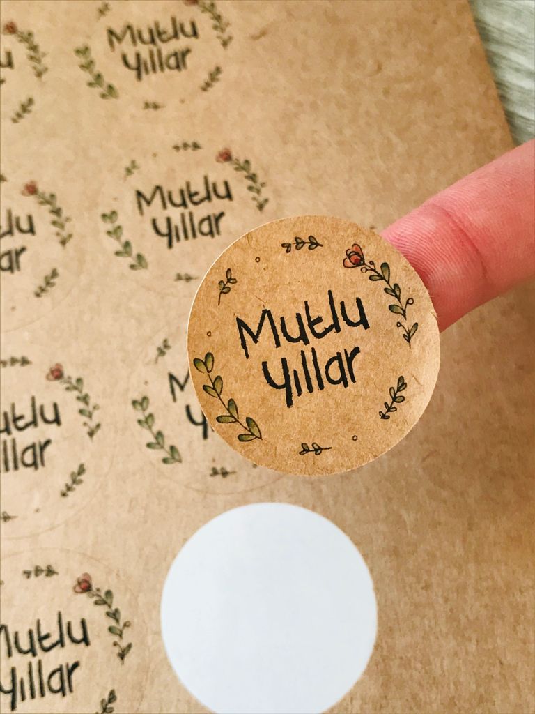 Sticker Kraft,mutlu yıllar — ürün görseli