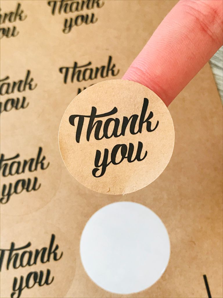 Sticker Kraft,Thank You — ürün görseli