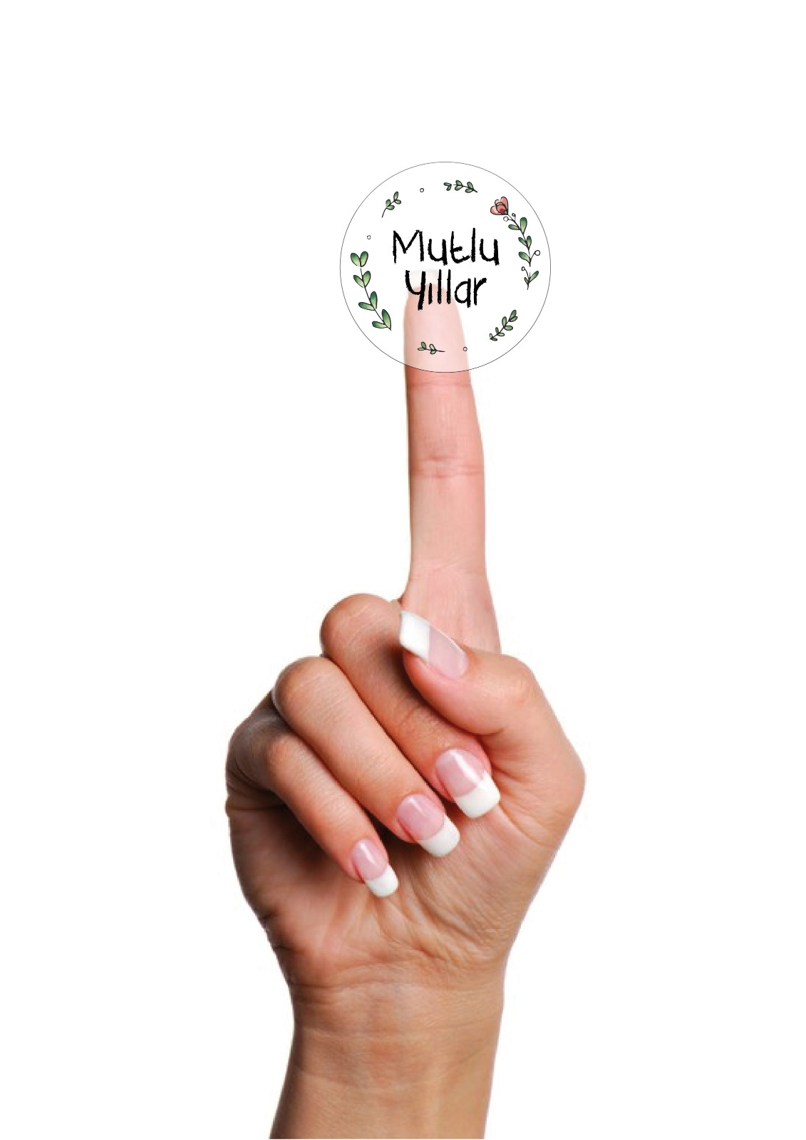 Sticker Şeffaf,Mutlu Yıllar — ürün görseli
