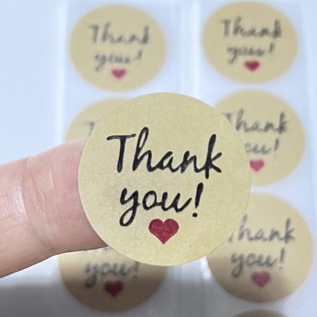 Sticker Kraft,Thank You — ürün görseli